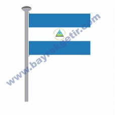NİKARAGUA GÖNDER BAYRAK 50x75 ( EBAT SEÇİNİZ )